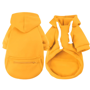 เสื้อฮู้ดดี้สุนัขแบบคลาสสิกน้ำหนักเบา เสื้อกันหนาวขนสัตว์สำหรับสัตว์เลี้ยง เสื้อผ้าลูกสุนัขสำหรับฤดูหนาว เสื้อคลุมสุนัขแบบเรียบง่าย ขายส่งแบบ OEM - Product Image 5