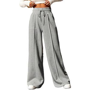 Pantalones de calle para uso diario Pantalones de chándal sueltos de moda y acogedores para mujer Pantalones de chándal personalizados de cintura alta suave - Product Image 5
