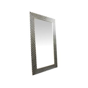 Espejo de Pared con Incrustaciones de Hueso Blanco y Negro, Espejo Decorativo Rectangular Grande para Sala de Estar, Dormitorio, Baño, Decoración de Pared - Product Image 3