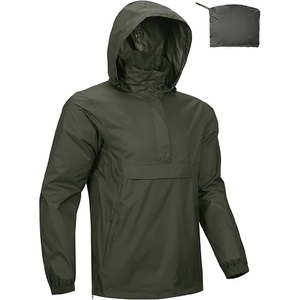 Men's Plus Size Waterproof Windbreaker <b>Jacket</b> Custom Logo Best Quality Water Proof Outdoor Coat with Front Position Logo - Product Image 6