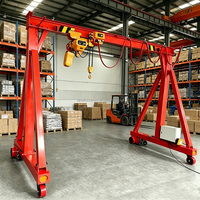 Nouvelle Conception Grue Portique Monopoutre Réglable Mobile et Portable de Petite Taille avec Treuil à Câble 5 Tonnes Prix