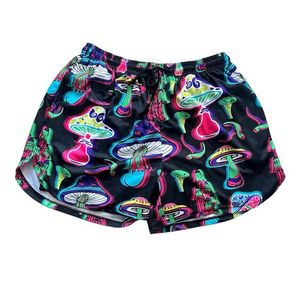 กางเกงขาสั้น100% ผ้าโพลีเอสเตอร์ผ้าตาข่ายทรงเบิร์ดอายกางเกงกีฬาบาสเก็ตบอลเอวยางยืดจับคู่กับเชือกรูดสำหรับทีมโลโก้ราคาถูก - Product Image 2