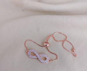 Trendy Stylish Premium Quality CZ Rose Gold Finish <b>Bracelet</b> for Women <b>Girls</b> AD Stones Zircon Charm <b>Bracelet</b> For Women - Product Image 2