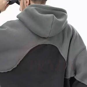 Sweat à capuche homme personnalisé, coupe ample, épaules tombantes, léger et respirant, en polyester/coton de haute qualité, collection hiver 2026 - Product Image 6