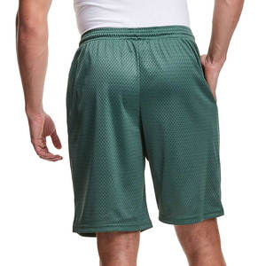 Shorts de sport décontractés pour hommes 2025 avec logo personnalisé, séchage rapide, respirants, écologiques, en maille unie - Product Image 2