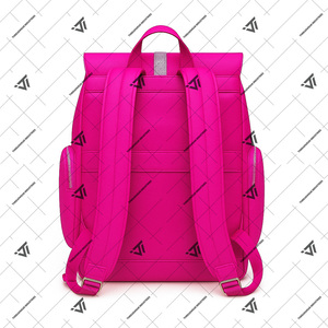 Custom Women's Faux Leather Cheer Backpack With <b>Glitter</b> Embroidered Logo Cheerleading Bag - Product Image 2