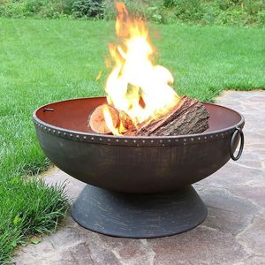 Brasero en fer avec revêtement en poudre, moderne, écologique, durable, pour l'extérieur, centre de table de jardin, ambiance cosy, élégant et chaleureux - Product Image 5