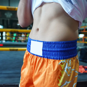 กางเกงมวยไทย MMA ผู้ชาย ลดราคาพิเศษ สีตามสั่ง ผ้าซาติน ยืดหยุ่น น้ำหนักเบา ระบายอากาศดี เอวสูง กางเกงชกมวย OEM - Product Image 6