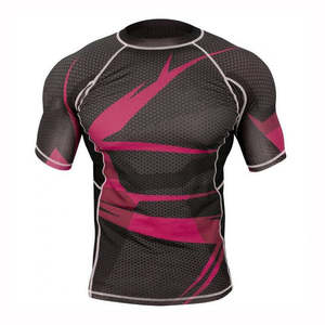 Rashguard de Jiu Jitsu à manches longues, haut d'entraînement BJJ MMA, Rashguard de Jiu Jitsu pour l'entraînement, vêtements de compression pour la lutte - Product Image 1
