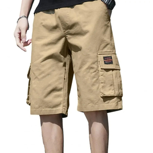 Pantalones Cortos Cargo para Hombre con Múltiples Bolsillos, Tela Transpirable con Cintura Elástica, Ropa de Calle Deportiva para Verano - Product Image 5