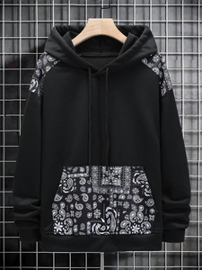 <b>American</b> Streetwear Men's Heavyweight 100% Cotton Pullover <b>Hoodie</b> 450GMS Puff Printing Sweatshirt for Autumn Season - Product Image 6