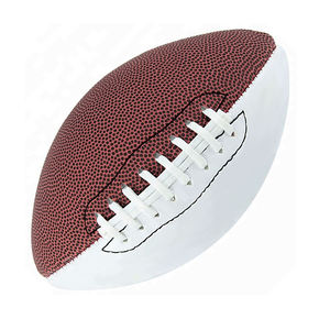 Ballon de rugby de football de haute qualité 2024 nouvelles conceptions personnalisées en cuir véritable taille officielle avec ballon de rugby à logo imprimé - Product Image 6