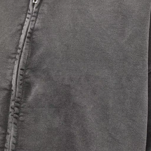 Custom Men Street Wear Vintage Wash desgastado de gran tamaño Drop Shoulder Zip Up Hoodies - Product Image 3