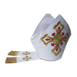 Coiffe liturgique de style moderne Mitre Disponible dans des styles modernes au meilleur prix de gros - Product Image 5