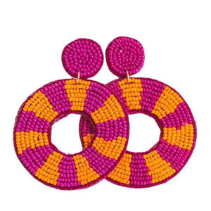 Pendientes Elegantes Hechos a Mano con Cuentas de Vidrio para Mujer, Estilo Clásico, Joyería para Bodas y Fiestas a Precio Económico - Product Image 5