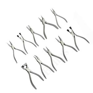 Ensemble de pinces à bijoux à manche noir nez rond nez pointu pince à dénuder à nez plat pince en acier inoxydable pour la fabrication de bijoux - Product Image 6