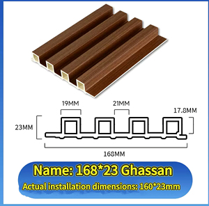 Paneles de Pared Modernos Premium AOLO para Interiores y Exteriores, Impermeables, Decorativos, Ignífugos, de WPC, con Diseño de Listones de Madera, Garantía de 5 Años - Product Image 4