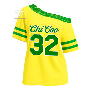 Griechisches Chi Eta Phi Sorority Atmungsaktives Netz aus schulter freiem Spitzen trikot | Griechisches Utensilien-College-Trikot - Product Image 1