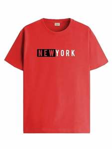 Camisetas de Hombre al por Mayor, de Punto Grueso, Ajustadas, con Hombros Caídos, de Algodón y Spandex, Cuello Redondo, Manga Corta, Bordado 3D - Product Image 4