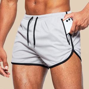 2024 vêtements de sport pour hommes haute qualité short de sport personnalisé séchage rapide été maille court 5 pouces fentes latérales poche décontracté motif Spandex - Product Image 6