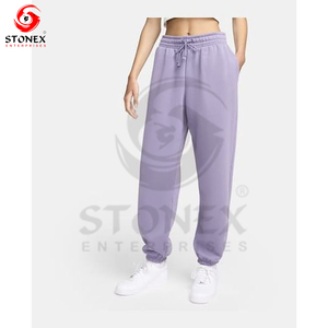High Quality Cotton Fleece Flare Sweatpants for Men Custom OEM Printed Streetwear with Elastic Waist Closure for Winter - Product Image 5