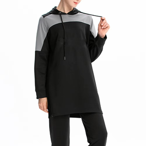 เสื้อฮู้ดผูกเชือกยาวแบบอิสลามสำหรับผู้หญิงเสื้อมีฮู้ดแบบโอเวอร์ไซส์ - Product Image 5