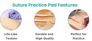 Almohadilla de Práctica de Sutura Manual Reutilizable de Alta Calidad que Reproduce con Precisión la Estructura Anatómica del Tejido Humano para Estudiantes de Medicina - Product Image 3
