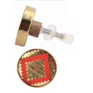 Boutons d'armoire de porte de tiroir en laiton rouge faits à la main et poignée de traction conception tissée de qualité d'exportation pour la cuisine chambre à coucher utilisation extérieure et d'hôtel - Product Image 2