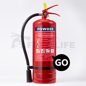 Extincteur à poudre sèche de 9 kg adapté aux incendies de classe A, B et C impliquant des <span class=keywords><strong>gaz</strong></span> inflammables - Product Image 6