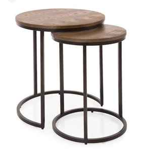 ชุดโต๊ะกาแฟทำจากไม้ทำด้วยมือสไตล์อุตสาหกรรมทันสมัยท็อปหินอ่อนโลหะทนทานสำหรับใช้ในบ้านเฟอร์นิเจอร์ห้องนั่งเล่น - Product Image 5