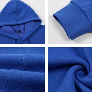 Sweat-shirt à capuche et sweat-shirt pour homme en coton 100% poids lourd, couleur unie, écologique, tissu 220g, service OEM - Product Image 2