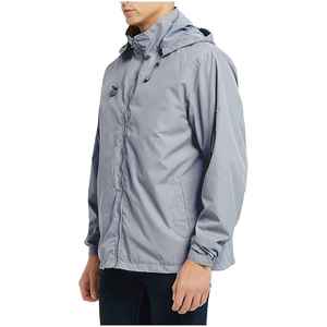 Veste coupe-vent Service OEM Qualité supérieure Imperméable Respirante Veste coupe-vent Style urbain avec poches Vestes pour hommes - Product Image 3
