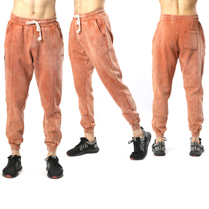 Joggers de cintura alta personalizados Unisex 2023, pantalones de chándal de algodón informales para hombre, tela de pana ligera, cintura elástica, la mejor calidad - Product Image 6