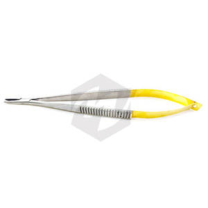 Soporte de aguja Premium Castroviejo, soporte de microaguja quirúrgico de carburo de tungsteno curvo, instrumentos médicos oftálmicos de 14cm - Product Image 6