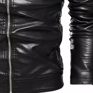 เสื้อแจ็กเก็ตหนังสำหรับผู้ชาย, เสื้อแจ็กเก็ตแขนยาวผ้าแคนวาสสำหรับฤดูหนาวคุณภาพสูงออกแบบได้ตามต้องการ - Product Image 5