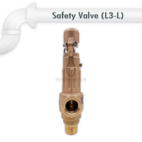 Soupape de sécurité en laiton pour compresseur de bowling, chaudière marine, navire, SRV, PRV, 10 bars, filetage NPT, ISO, CE, ASTM, gaz, air, vapeur, huile, 1/2"-2"