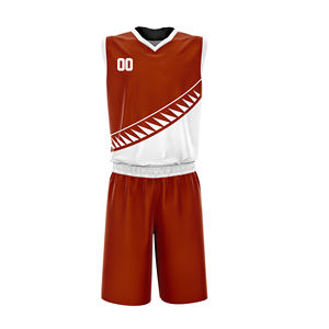 Uniforme de basket-ball pour hommes de qualité supérieure léger et respirant 100% Design personnalisé imprimé équipe Sportswear Set Style - Product Image 1