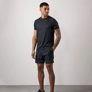 T-shirt et short à manches courtes pour hommes Tenue de sport de loisir Ensemble de sport d'été pour hommes en coton et respirant - Product Image 6