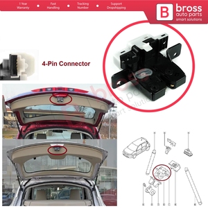 8200947699 BDP93ใหม่ล็อกท้ายรถด้านหลังรถสำหรับ CLIO Megane Scenic Modus Bross ชิ้นส่วนรถยนต์ส่งจากตุรกี - Product Image 5