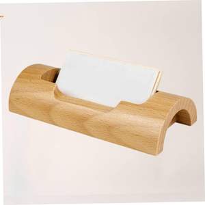 Pocket Business <b>Card</b> Holder Business <b>Card</b> <b>Stand</b> Business <b>Card</b> Display Name Holder Office Stationery Office Supplies Bamboo - Product Image 5