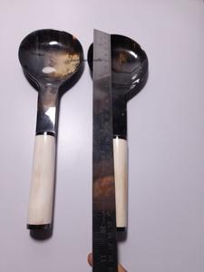 Set de couverts en os couleur or manche blanc vaisselle vaisselle à manger couverts cuillère et fourchette Set de couverts de cuisine - Product Image 2