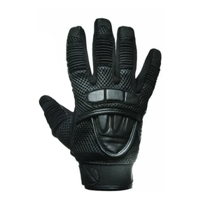 High Quality Full-Finger Black Motorbike Gloves for Men Double Knuckle Leather Racing Wear with Custom Team Name for Auto Racing - Product Image 2