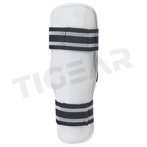 Benutzer definiertes Logo PU Leders chale Adult Sportswear Shin Fuß schutz Batter Leg Baseball Guard Batting Shin Guard