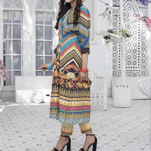 Vestido bordado informal de verano para el césped, personalizado a precio mayorista/2024-25 recién llegado, vestido informal para el césped, ropa paquistaní - Product Image 1