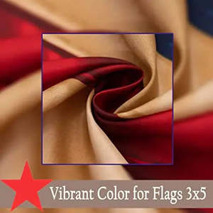 Paquete de 2 Banderas Americanas de 3x5 pies con Acabado Envejecido, Color Té, para Exteriores, con Ojales de Latón, Accesorios de Exhibición - Product Image 2