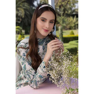 Tela Bordada Crimson Breeze Corte A para Eid Festive '26, Diseño Elegante TC-1574 - Product Image 5