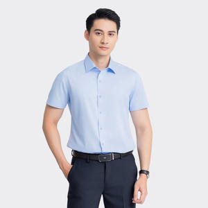 เสื้อเชิ้ตฤดูร้อนผ้าป๊อปลินไม้ไผ่ ระบายอากาศ ป้องกันรอยยับ พิมพ์ลาย ทรงเข้ารูป แขนสั้น สไตล์ลำลอง ไซส์ใหญ่ คุณภาพสูง สำหรับผู้ชาย ยี่ห้อ Aristino - Product Image 3