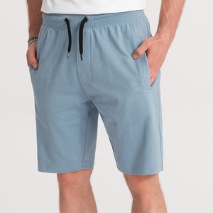 Short de survêtement 100% coton de haute qualité pour hommes vêtements de sport amples et décontractés taille élastique tissu polaire solide athlétique Anti-rides - Product Image 1