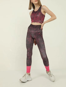 Femmes séchage rapide 2 pièces Yoga sport costume grande taille Fitness course Gym jupe haut pantalon taille adultes-pour les Sports d'hiver d'été - Product Image 2