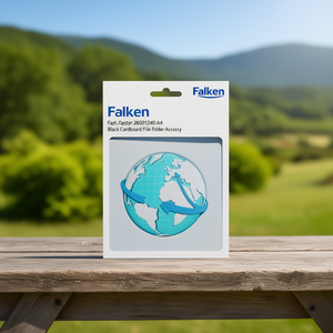 Falken Fastener 26001240 <b>A4</b> Black Cardboard File <b>Folder</b> Accessory - Product Image 3